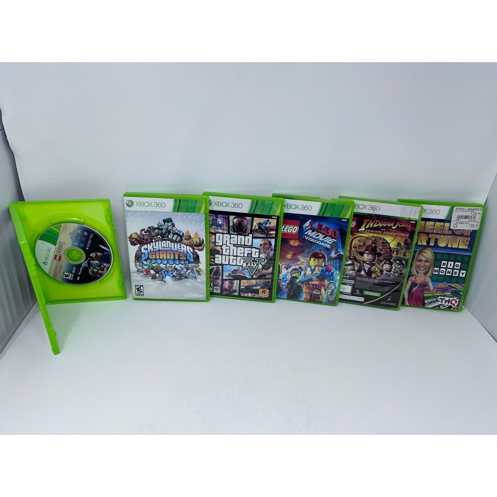 XBOX 360 Games Grand Theft Auto Lego Movie Skylanders Giants Wheel of Fortune